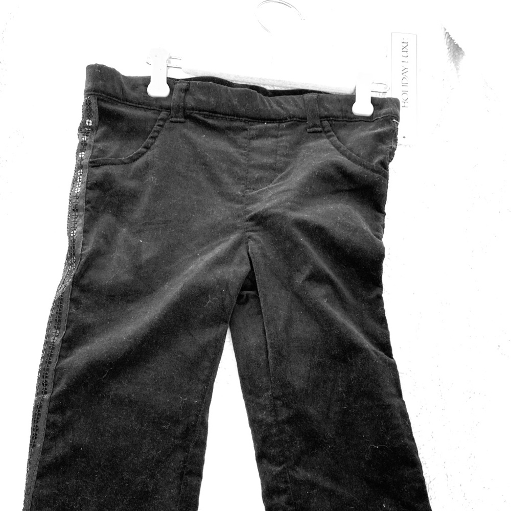 Baby Sequined Velvet Tuxedo Pants! Sz. 24 months